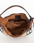 American Darling HOBO Hand Tooled Hair-on Genuine Leather women bag western handbag purse