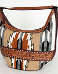 American Darling HOBO Hand Tooled Hair-on Genuine Leather women bag western handbag purse
