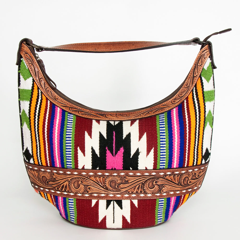 American Darling HOBO Hand Tooled Hair-on Genuine Leather women bag western handbag purse