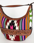 American Darling HOBO Hand Tooled Hair-on Genuine Leather women bag western handbag purse