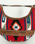American Darling HOBO Hand Tooled Hair-on Genuine Leather women bag western handbag purse