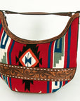 American Darling HOBO Hand Tooled Hair-on Genuine Leather women bag western handbag purse