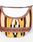 American Darling HOBO Hand Tooled Hair-on Genuine Leather women bag western handbag purse