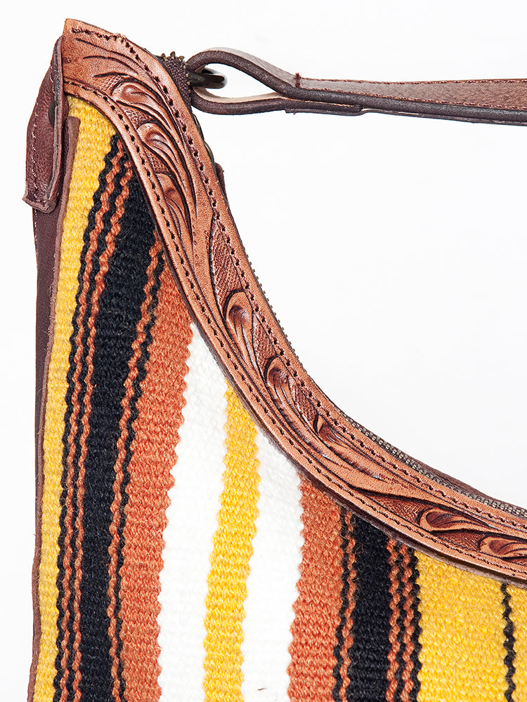 American Darling HOBO Hand Tooled Hair-on Genuine Leather women bag western handbag purse