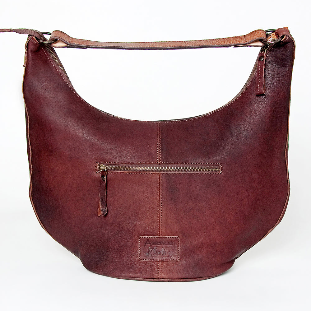American Darling HOBO Hand Tooled Hair-on Genuine Leather women bag western handbag purse