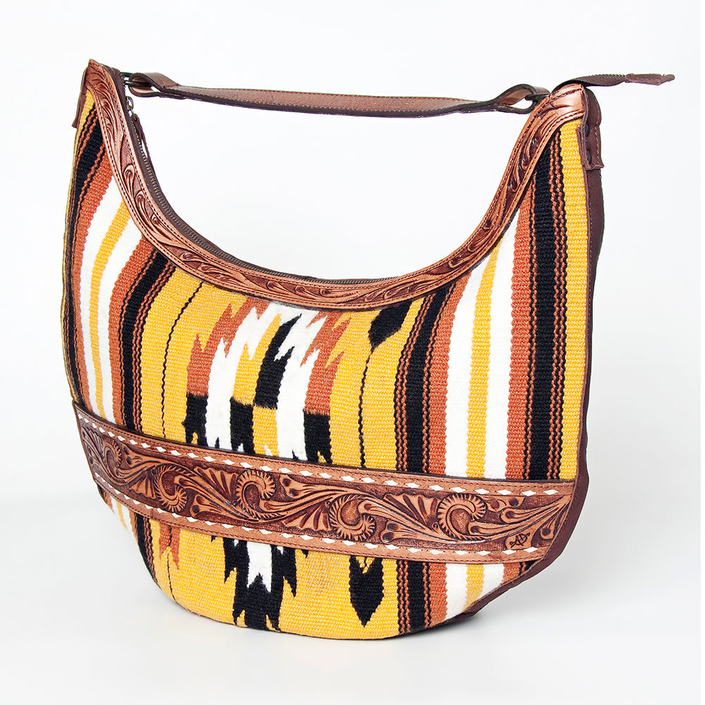 American Darling HOBO Hand Tooled Hair-on Genuine Leather women bag western handbag purse