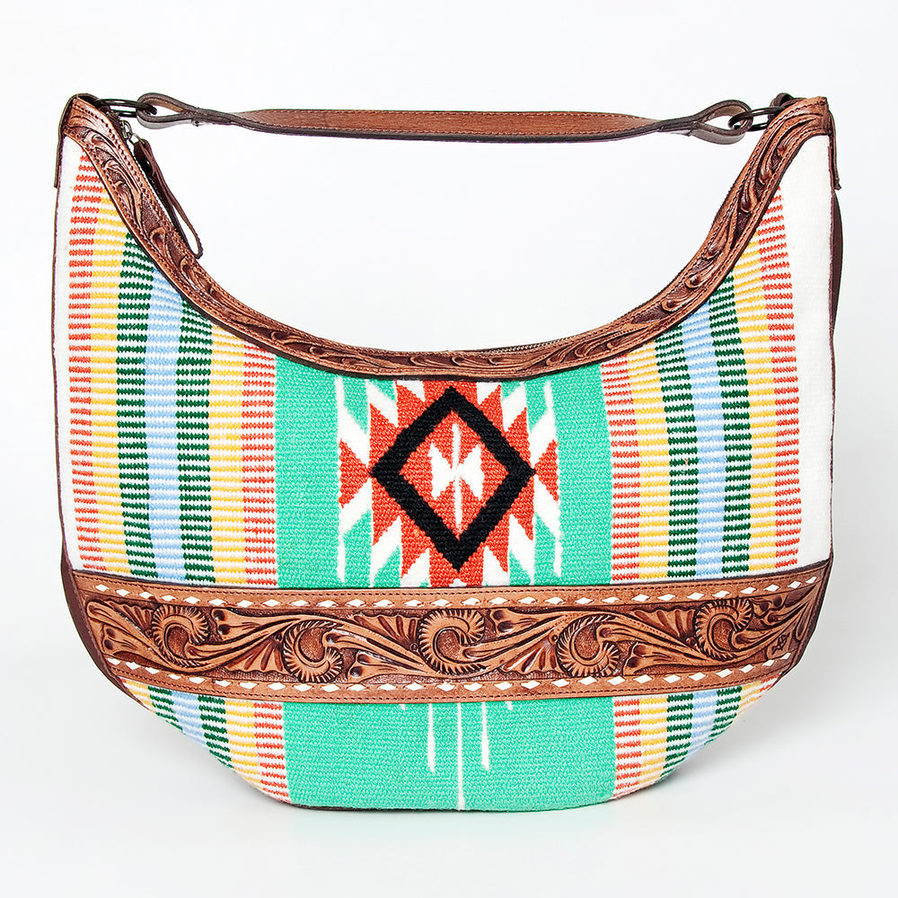 American Darling HOBO Hand Tooled Hair-on Genuine Leather women bag western handbag purse