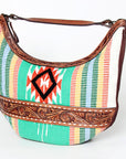 American Darling HOBO Hand Tooled Hair-on Genuine Leather women bag western handbag purse