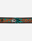 American Darling ADBRF173 Hand tooled carved Genuine Leather Bracelet women