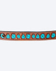 American Darling ADBRF188 Hand tooled carved Genuine Leather Bracelet women
