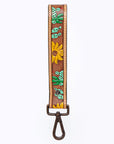 American Darling ADWSF101 Hand Tooled Genuine Leather Handle Strap For Wristlet Bags