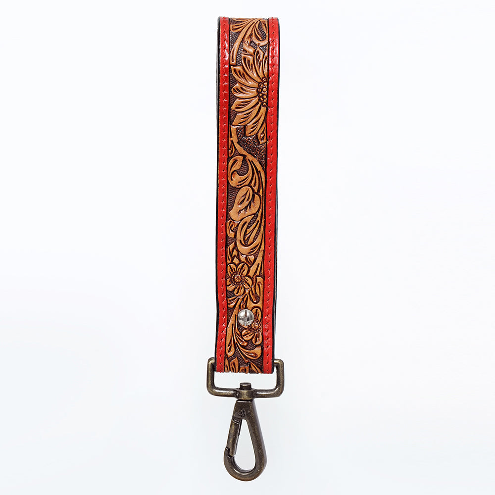 American Darling Hand Tooled Genuine Leather Handle Strap for Wristlet Bag Phone Wrist Keychain Wallet Purse Clutch Cellphone