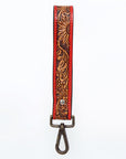 American Darling ADWSF103 Hand Tooled Genuine Leather Handle Strap For Wristlet Bags