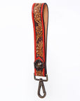 American Darling ADWSF103 Hand Tooled Genuine Leather Handle Strap For Wristlet Bags
