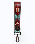 American Darling ADWSF104 Hand Tooled Genuine Leather Handle Strap For Wristlet Bags