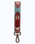 American Darling ADWSF104 Hand Tooled Genuine Leather Handle Strap For Wristlet Bags