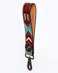 American Darling ADWSF104 Hand Tooled Genuine Leather Handle Strap For Wristlet Bags