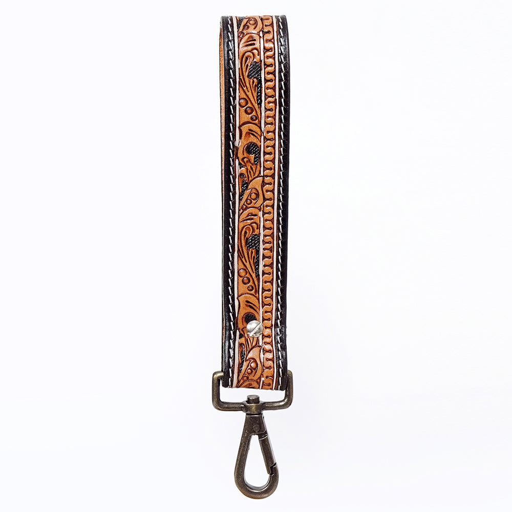 American Darling Hand Tooled Genuine Leather Handle Strap for Wristlet Bag Phone Wrist Keychain Wallet Purse Clutch Cellphone