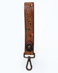 American Darling ADWSF110 Hand Tooled Genuine Leather Handle Strap For Wristlet Bags