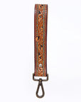 American Darling ADWSF110 Hand Tooled Genuine Leather Handle Strap For Wristlet Bags