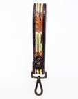 American Darling ADWSF116 Hand Tooled Genuine Leather Handle Strap For Wristlet Bags
