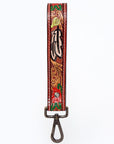 American Darling ADWSF117 Hand Tooled Genuine Leather Handle Strap For Wristlet Bags
