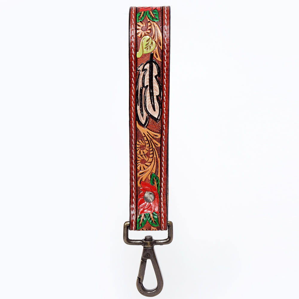 American Darling Hand Tooled Genuine Leather Handle Strap for Wristlet Bag Phone Wrist Keychain Wallet Purse Clutch Cellphone