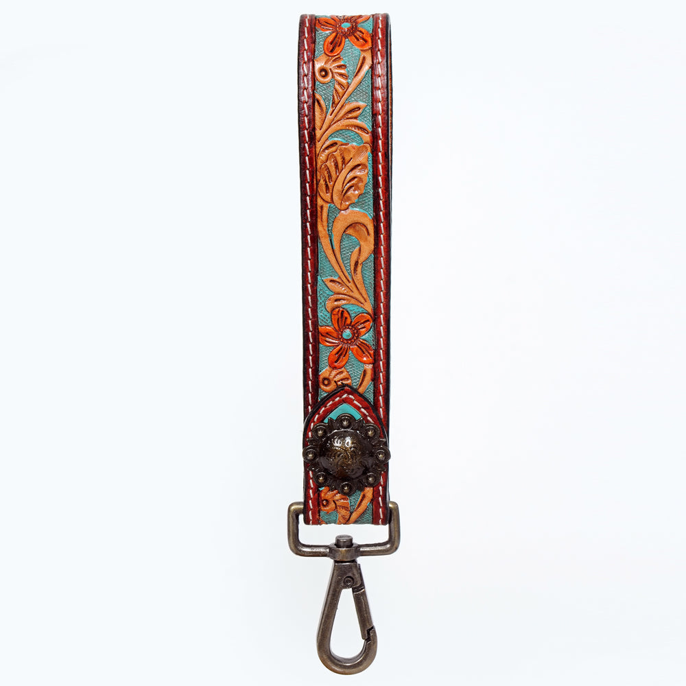 American Darling Hand Tooled Genuine Leather Handle Strap for Wristlet Bag Phone Wrist Keychain Wallet Purse Clutch Cellphone