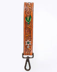 American Darling ADWSF120 Hand Tooled Genuine Leather Handle Strap For Wristlet Bags