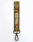 American Darling ADWSF121 Hand Tooled Genuine Leather Handle Strap For Wristlet Bags