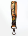 American Darling ADWSF121 Hand Tooled Genuine Leather Handle Strap For Wristlet Bags