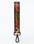 American Darling ADWSF123 Hand Tooled Genuine Leather Handle Strap For Wristlet Bags