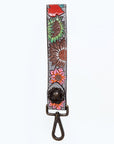 American Darling ADWSF125 Hand Tooled Genuine Leather Handle Strap For Wristlet Bags