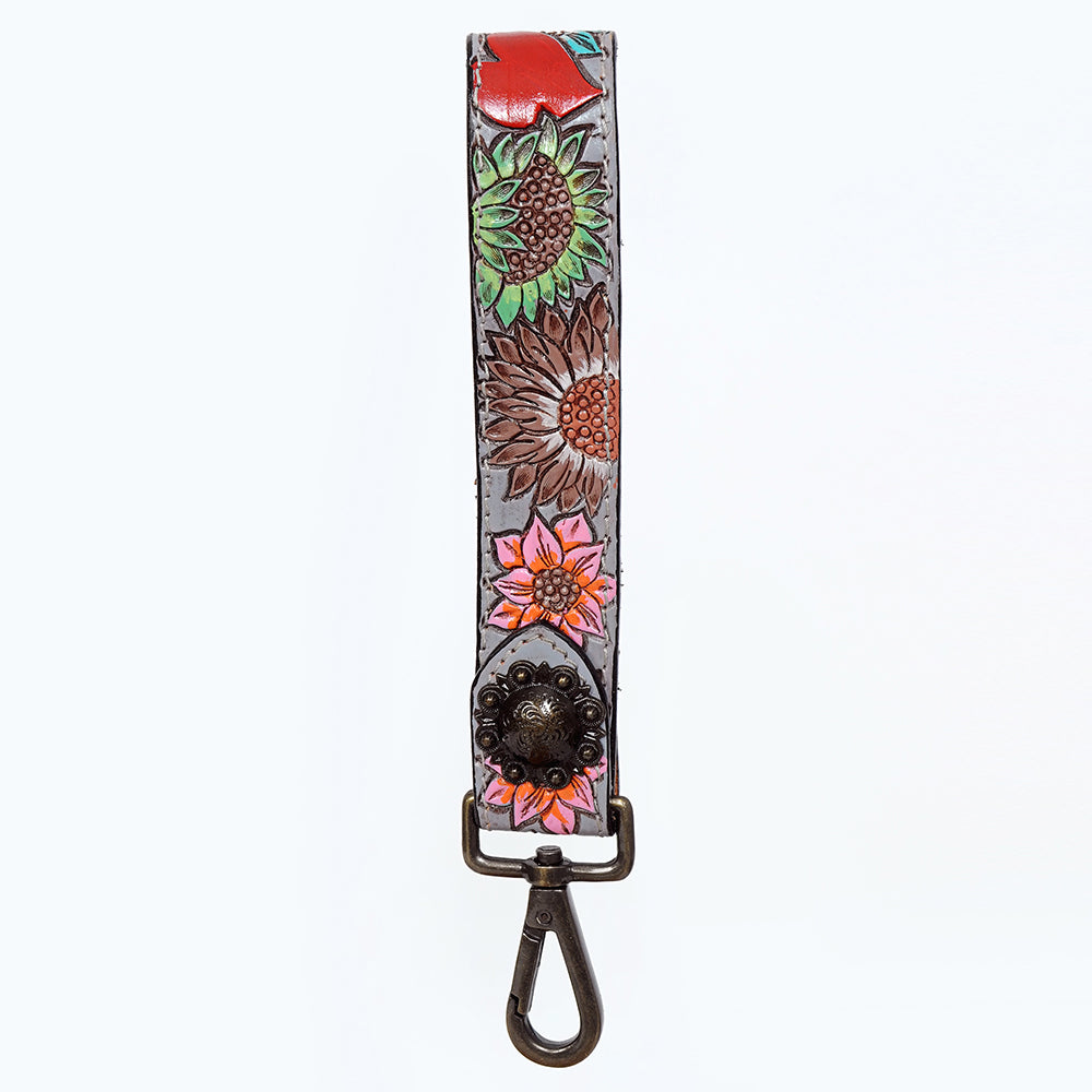 American Darling Hand Tooled Genuine Leather Handle Strap for Wristlet Bag Phone Wrist Keychain Wallet Purse Clutch Cellphone