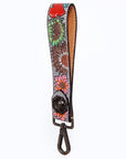 American Darling ADWSF125 Hand Tooled Genuine Leather Handle Strap For Wristlet Bags