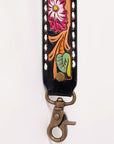 American Darling ADSTF161 Hand Tooled Genuine Leather Crossbody Handle Strap For Bags