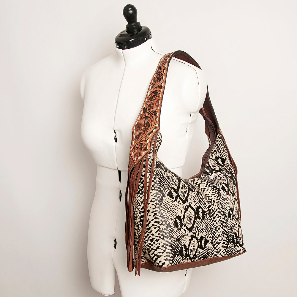 American Darling ADBGA223B Hobo Hair On Genuine Leather women bag western handbag purse