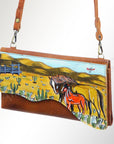 American Darling Small Crossbody Genuine Leather women bag western handbag purse