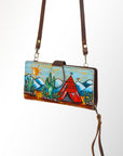 American Darling Wristlet Genuine Leather Women Bag Western Handbag Purse