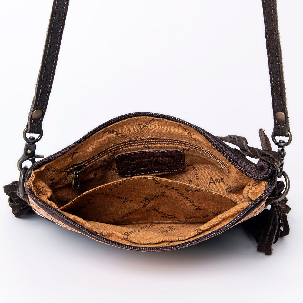 American Darling Small Crossbody Saddle Blanket Genuine Leather women bag western handbag purse