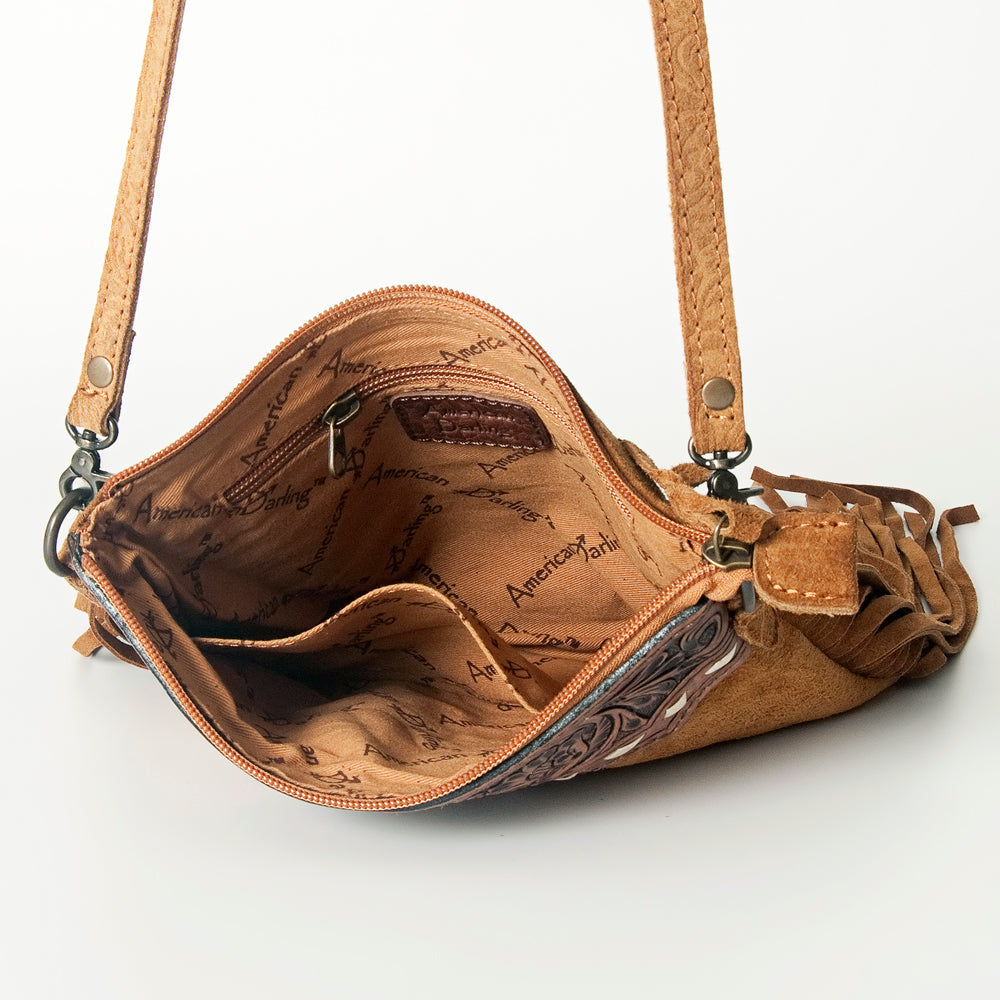 American Darling Small Crossbody Saddle Blanket Genuine Leather women bag western handbag purse