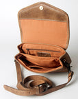Never Mind Nmbgz108B Envelope Vintage Handmade Genuine Cowhide Leather Women Bag Western Handbag Purse