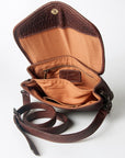 Never Mind Nmbgz108C Envelope Vintage Handmade Genuine Cowhide Leather Women Bag Western Handbag Purse
