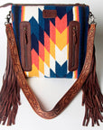 ADBGZ559 American Darling Hand Tooled Saddle Blanket Genuine Leather Women Bag Western Handbag Purse