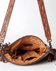 American Darling ADBGZ562 Signature Crossbody Hand Tooled Saddle Blanket Genuine Leather Women Bag Western Handbag Purse