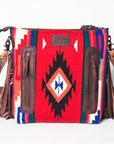American Darling ADBGZ565 Signature Crossbody Hand Tooled Saddle Blanket Genuine Leather women bag western handbag purse