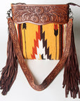 American Darling Signature Crossbody Hand Tooled Saddle Blanket Genuine Leather women bag western handbag purse