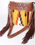 American Darling Signature Crossbody Hand Tooled Saddle Blanket Genuine Leather women bag western handbag purse
