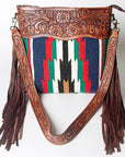 American Darling ADBGZ570 Signature Crossbody Hand Tooled Saddle Blanket Genuine Leather women bag western handbag purse