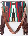 American Darling ADBGZ570 Signature Crossbody Hand Tooled Saddle Blanket Genuine Leather women bag western handbag purse